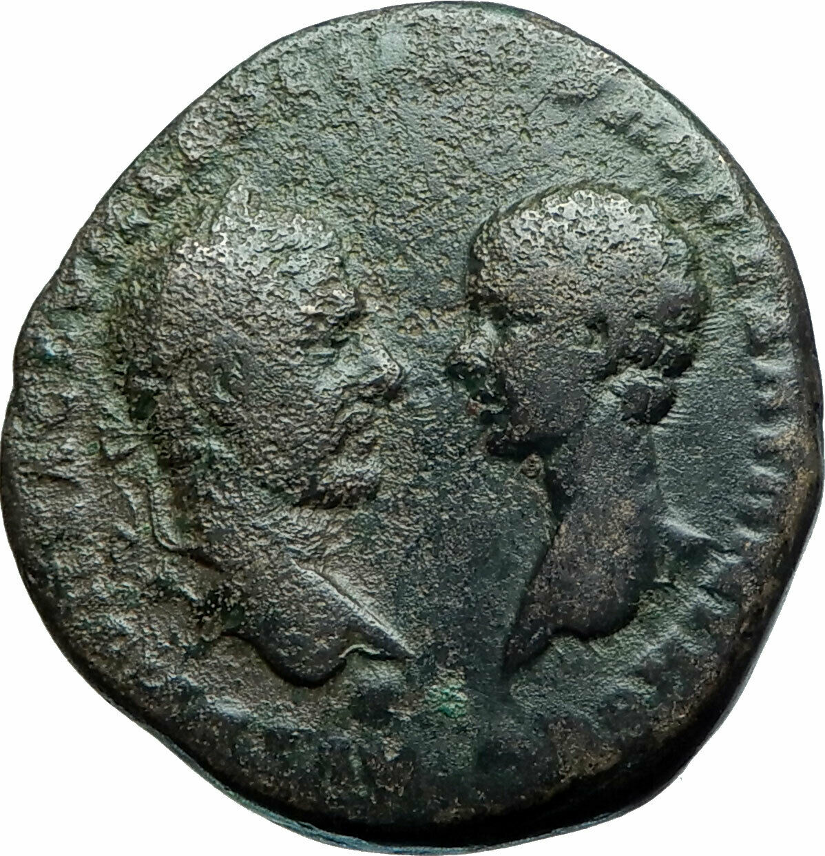 MACRINUS & DIADUMENIAN Authentic Ancient MARCIANOPOLIS Roman Coin w TYCHE i79137