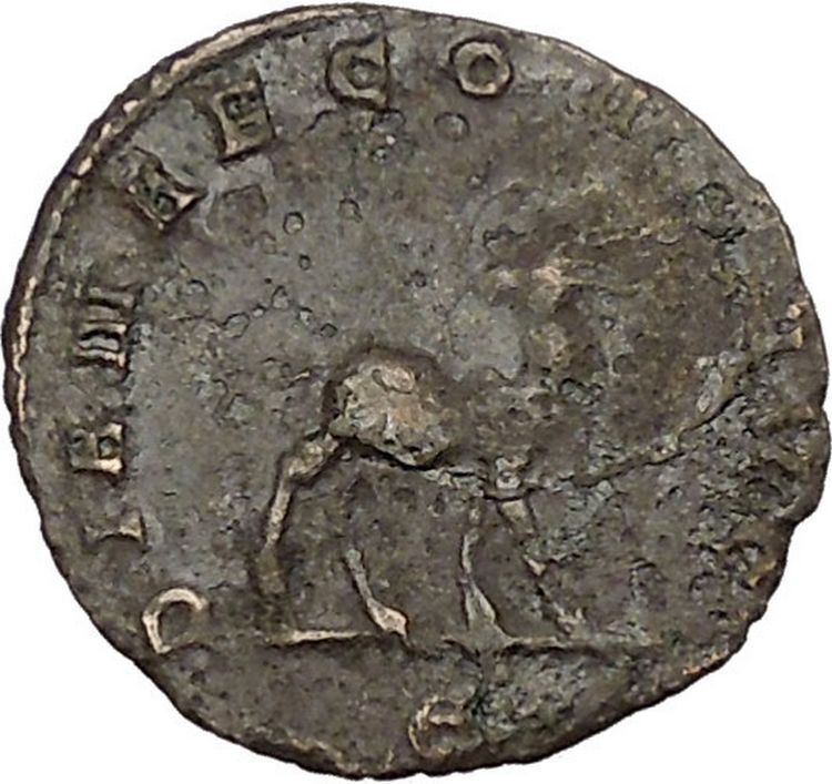 GALLIENUS son of Valerian I Authentic Ancient Roman Coin Antelope i42777