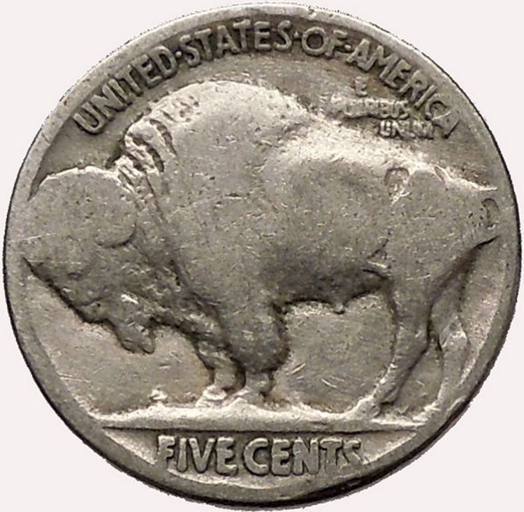 1920 BUFFALO NICKEL 5 Cents of United States of America USA Antique Coin i43579
