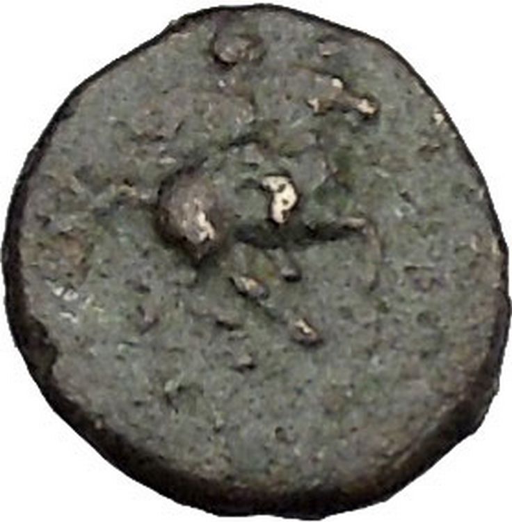 Magnesia ad Maeandrum in Ionia 300BC Horseman Bull Ancient Greek Coin i50523