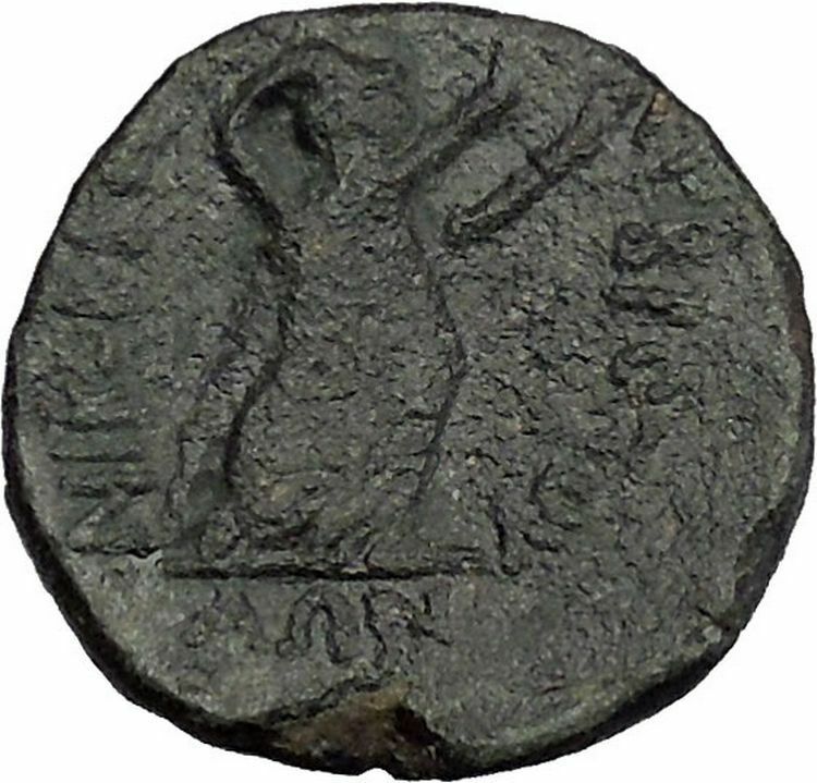 Larissa in Thessaly THESSALIAN League 1stCenBC Apollo Artemis Greek Coin i50483