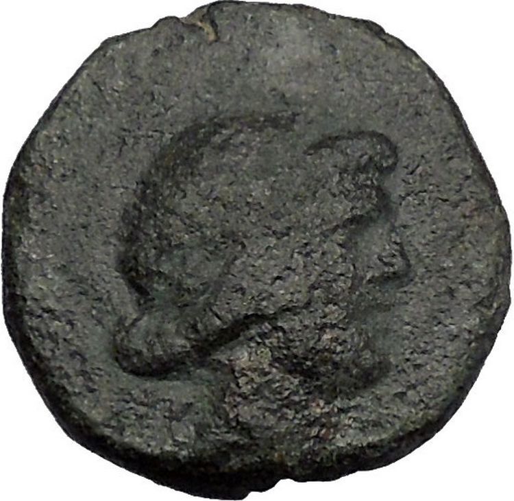 Larissa in Thessaly THESSALIAN League 1stCenBC Apollo Artemis Greek Coin i50483