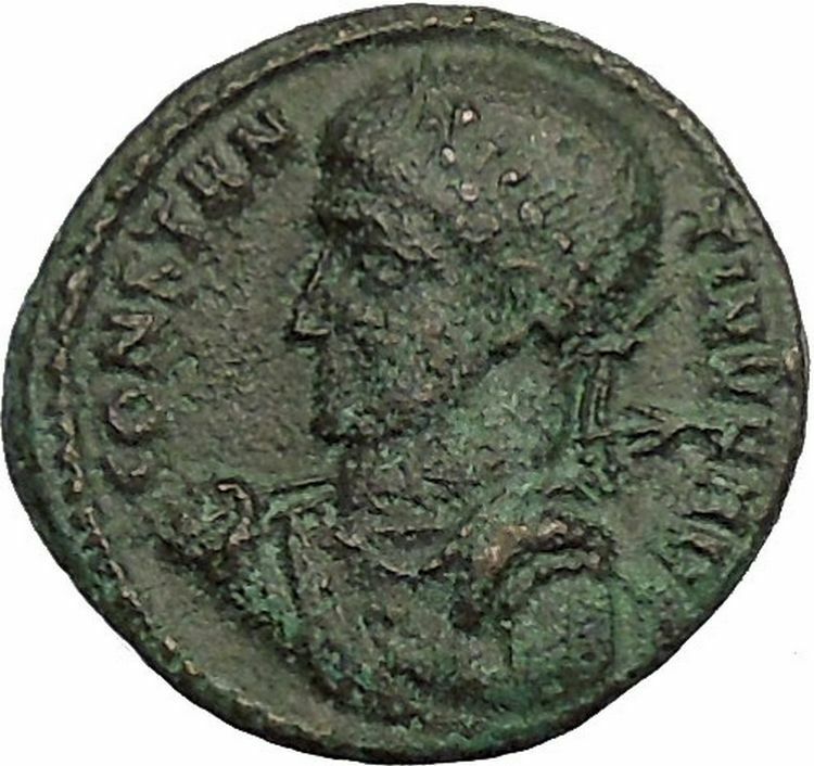 CONSTANTINE I the GREAT 318AD Ancient Roman Coin Wreath of success i52846