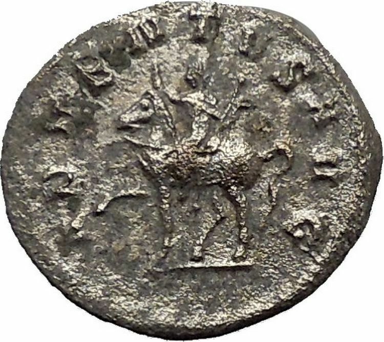 TRAJAN DECIUS on horse 250AD Authentic Rare Ancient Silver Roman Coin i40630