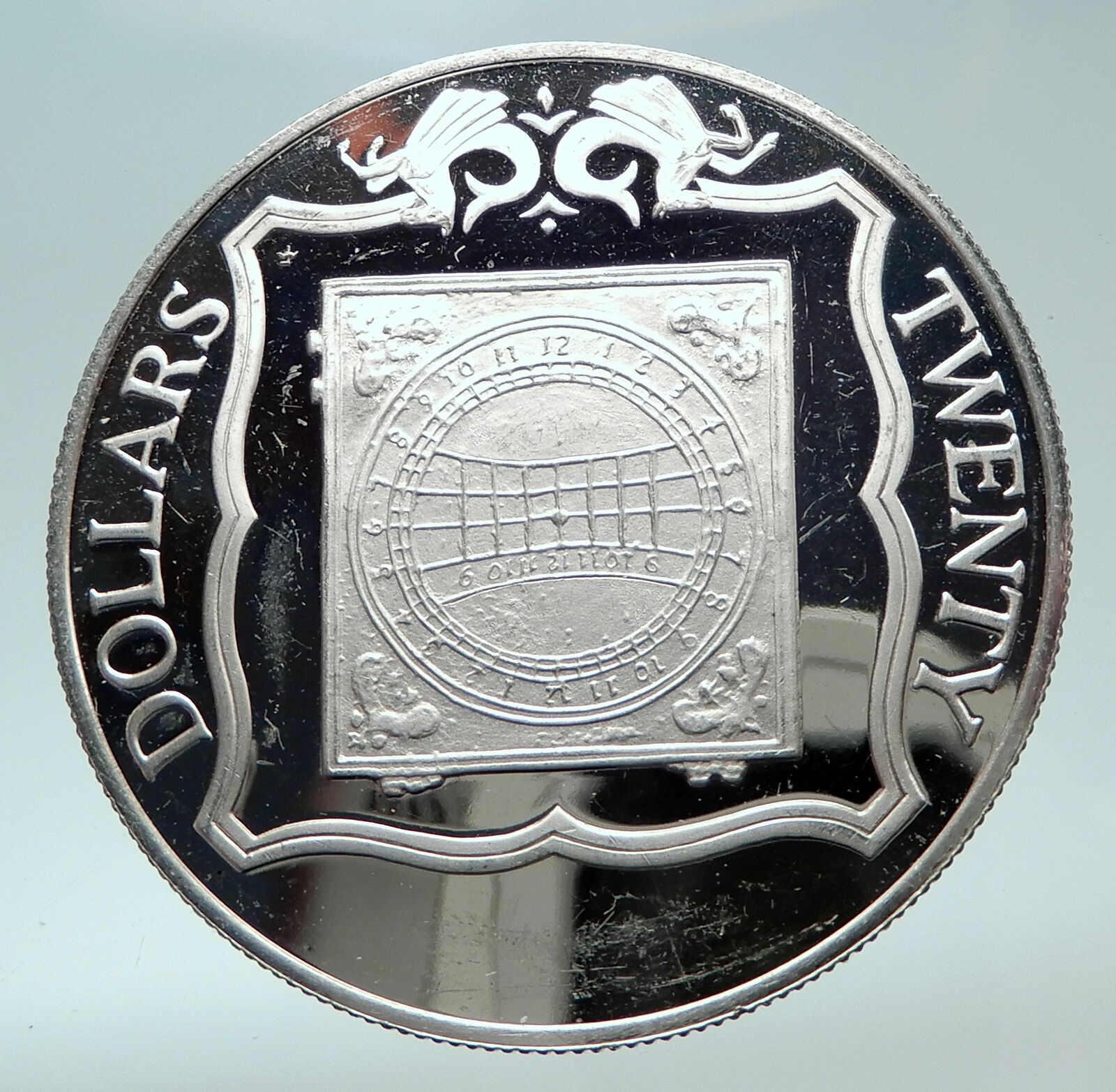 1985 British Virgin Islands UK Queen Elizabeth II Nocturnal Silver Coin i82417