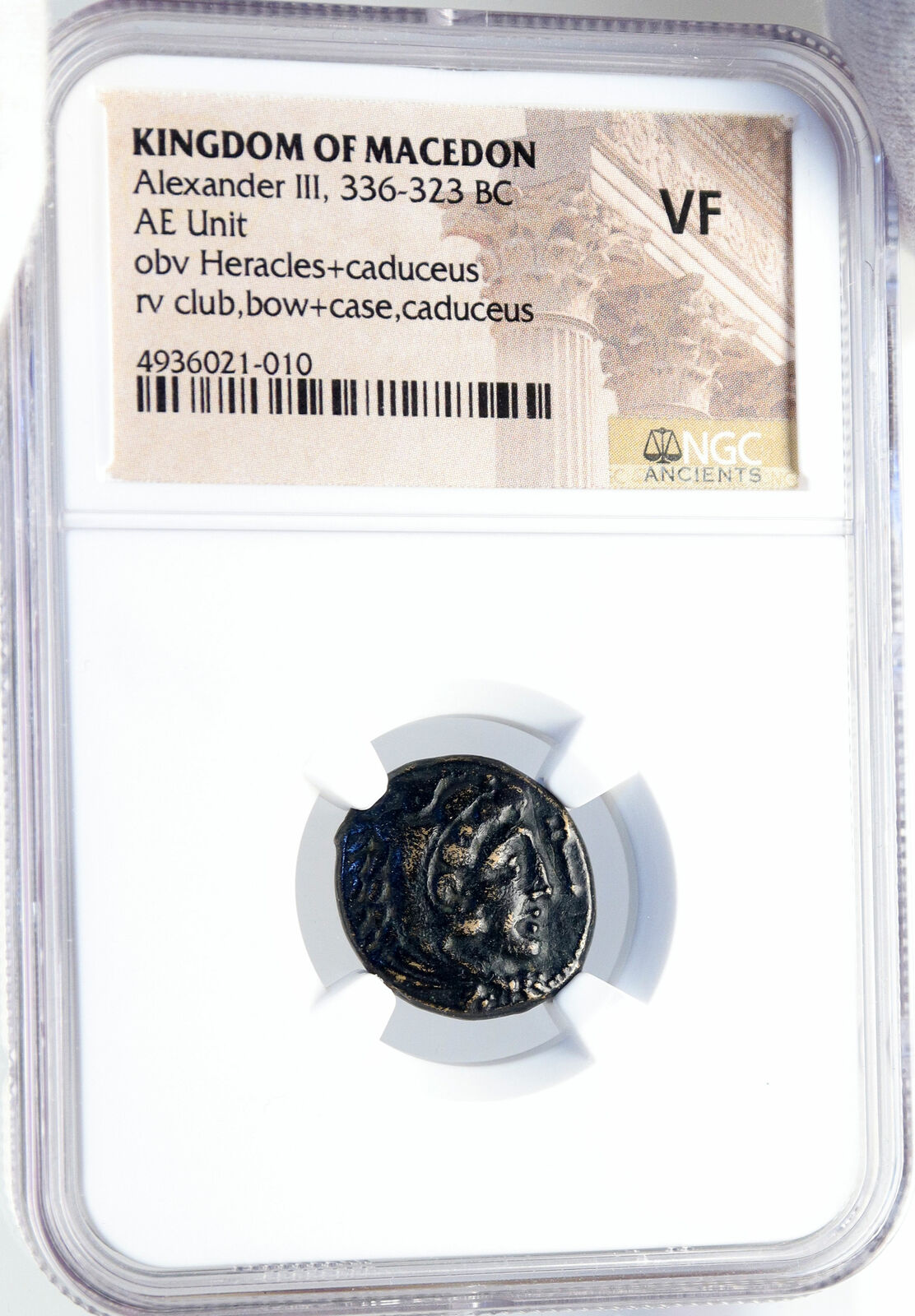 ALEXANDER III the GREAT Macedonia Ancient Greek Coin HERCULES CLUB NGC i82599