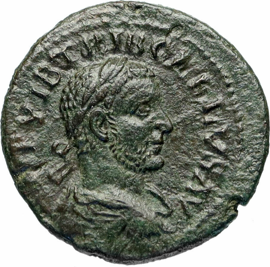 TREBONIANUS GALLUS Authentic Ancient 253AD Roman Coin SATYR MARSYAS i83011