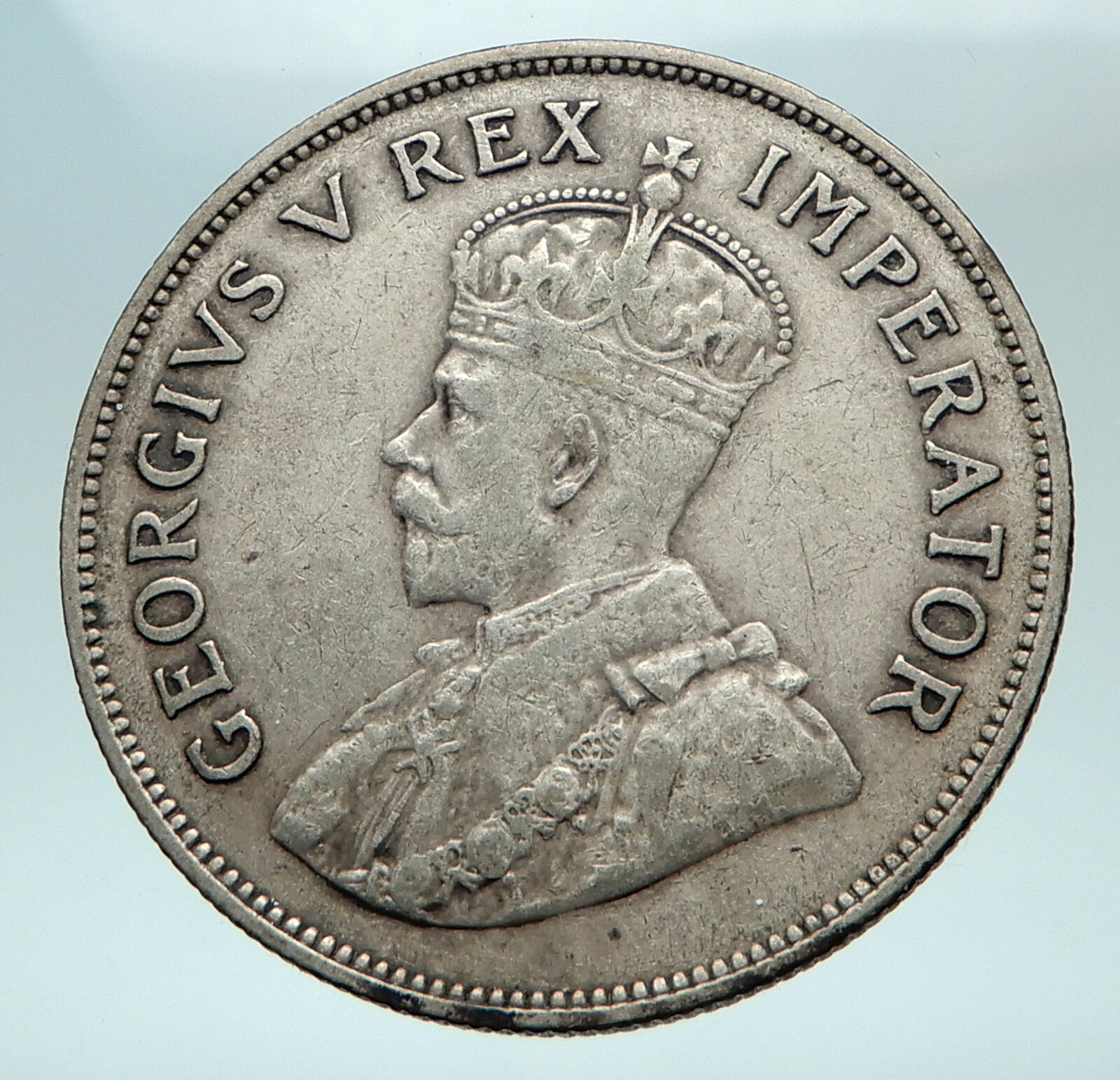 1934 SOUTH AFRICA under UK King GEORGE V Old Silver 2 1/2 Shillings Coin i82650