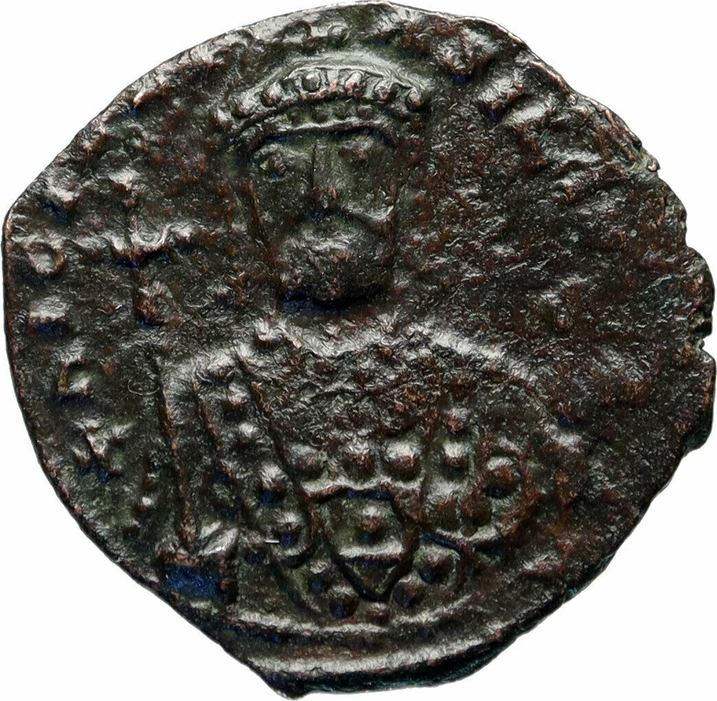 NICEPHORUS II PHOCAS Authentic Ancient VERY RARE Byzantine Follis Coin i83025