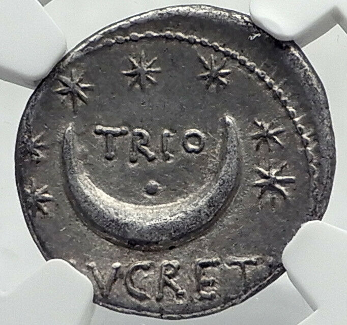 Roman Republic Ancient Rome Silver Coin SOL BIG DIPPER CONSTELLATION NGC i82367