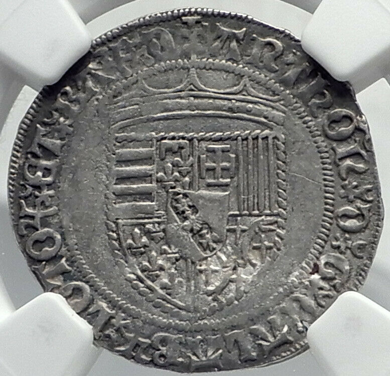 1508 FRANCE Provincial Duke Anoine of LORRAINE Antique Silver Coin NGC i82345