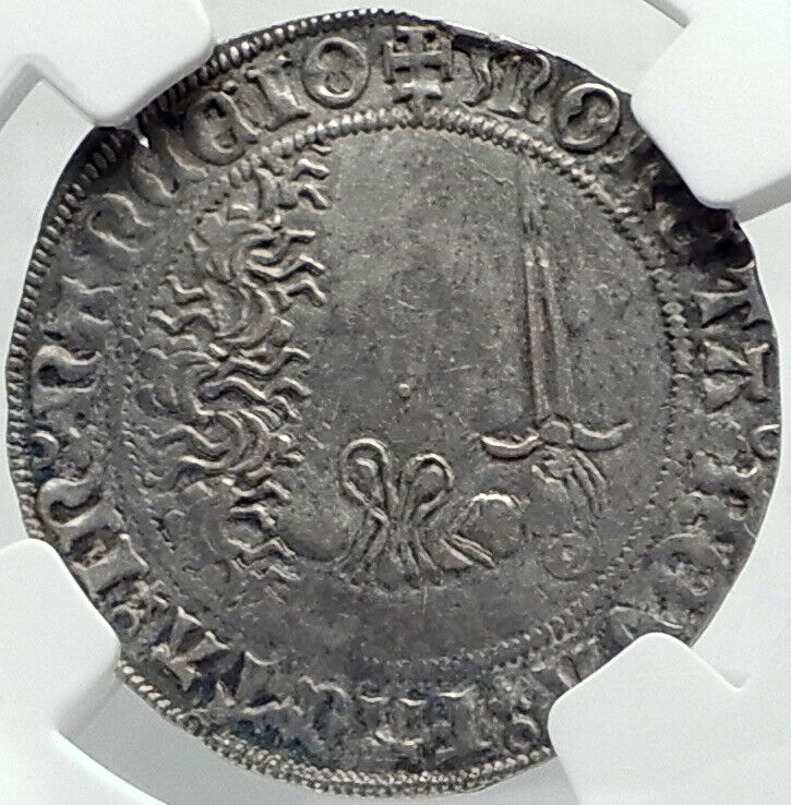 1508 FRANCE Provincial Duke Anoine of LORRAINE Antique Silver Coin NGC i82345