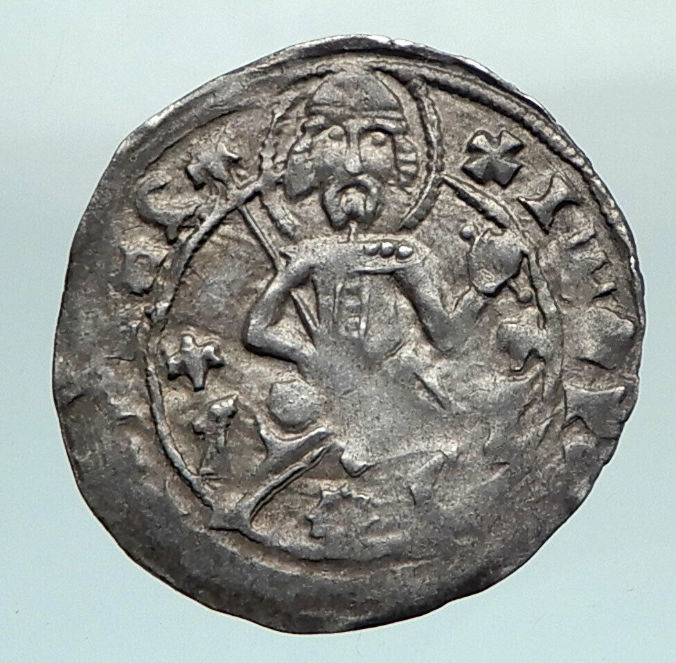 1356-1396AD BULGARIA IVAN STRATSIMIR Silver Medieval Coin w JESUS CHRIST i79941