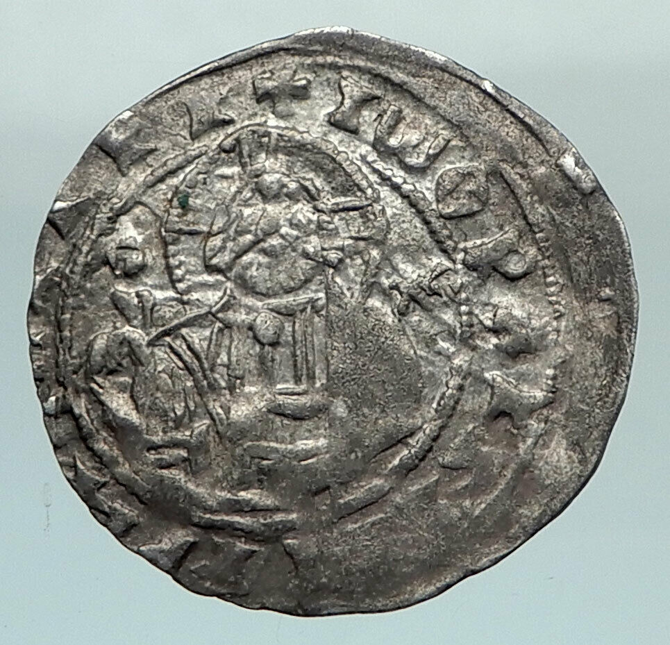 1356-1396AD BULGARIA IVAN STRATSIMIR Silver Medieval Coin w JESUS CHRIST i79941