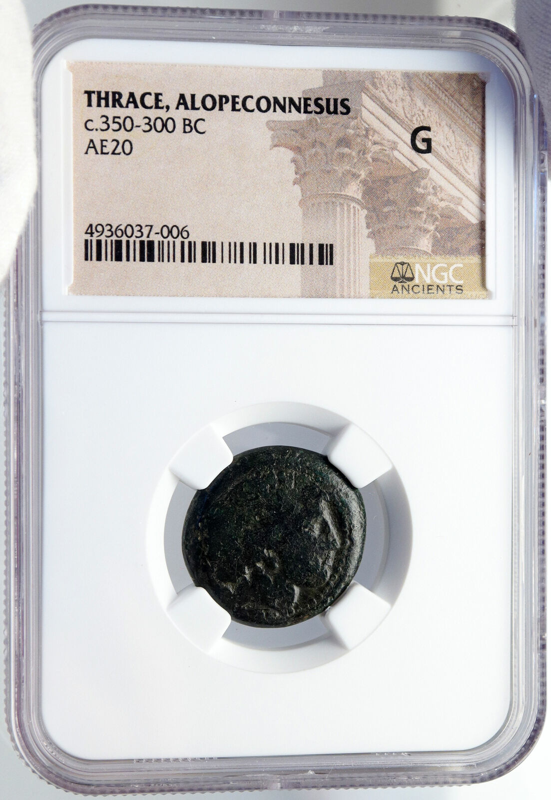 Alopekonnesos in Thrace 300BC Dionysus & Kantharos Ancient Greek Coin NGC i82846