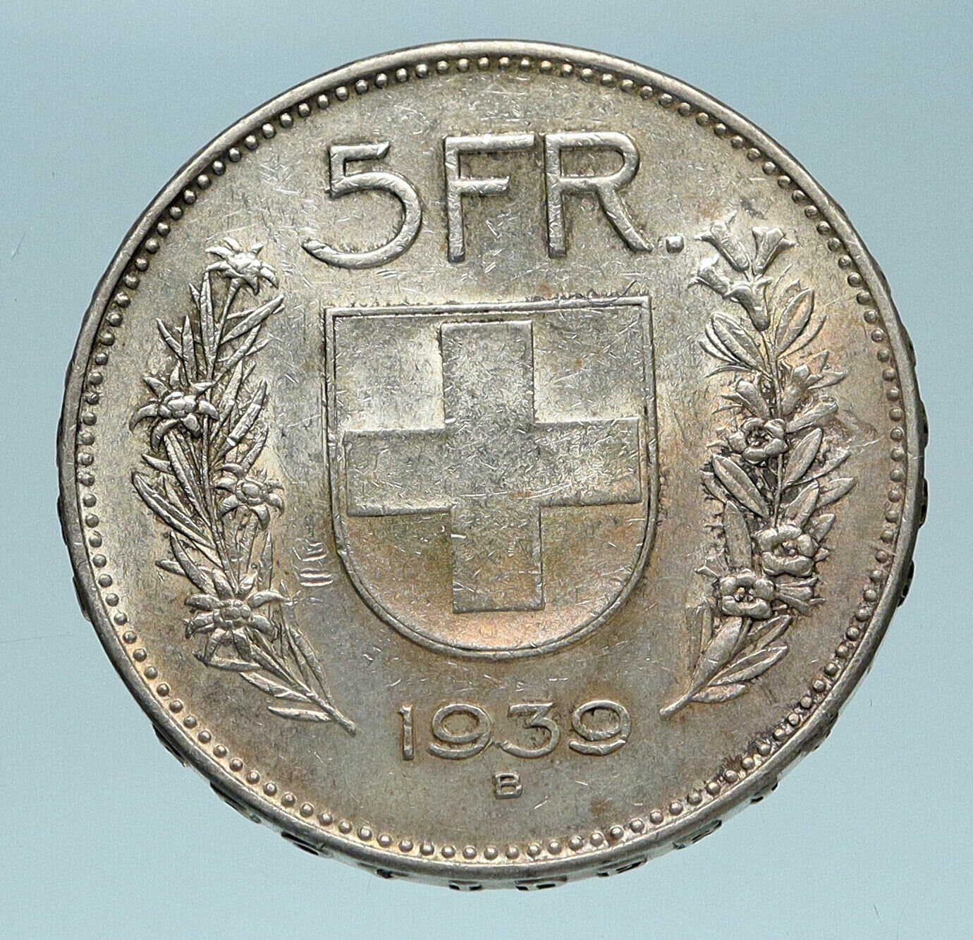 1959 Switzerland Founding HERO WILLIAM TELL 5 Francs Silver Swiss Coin i83263