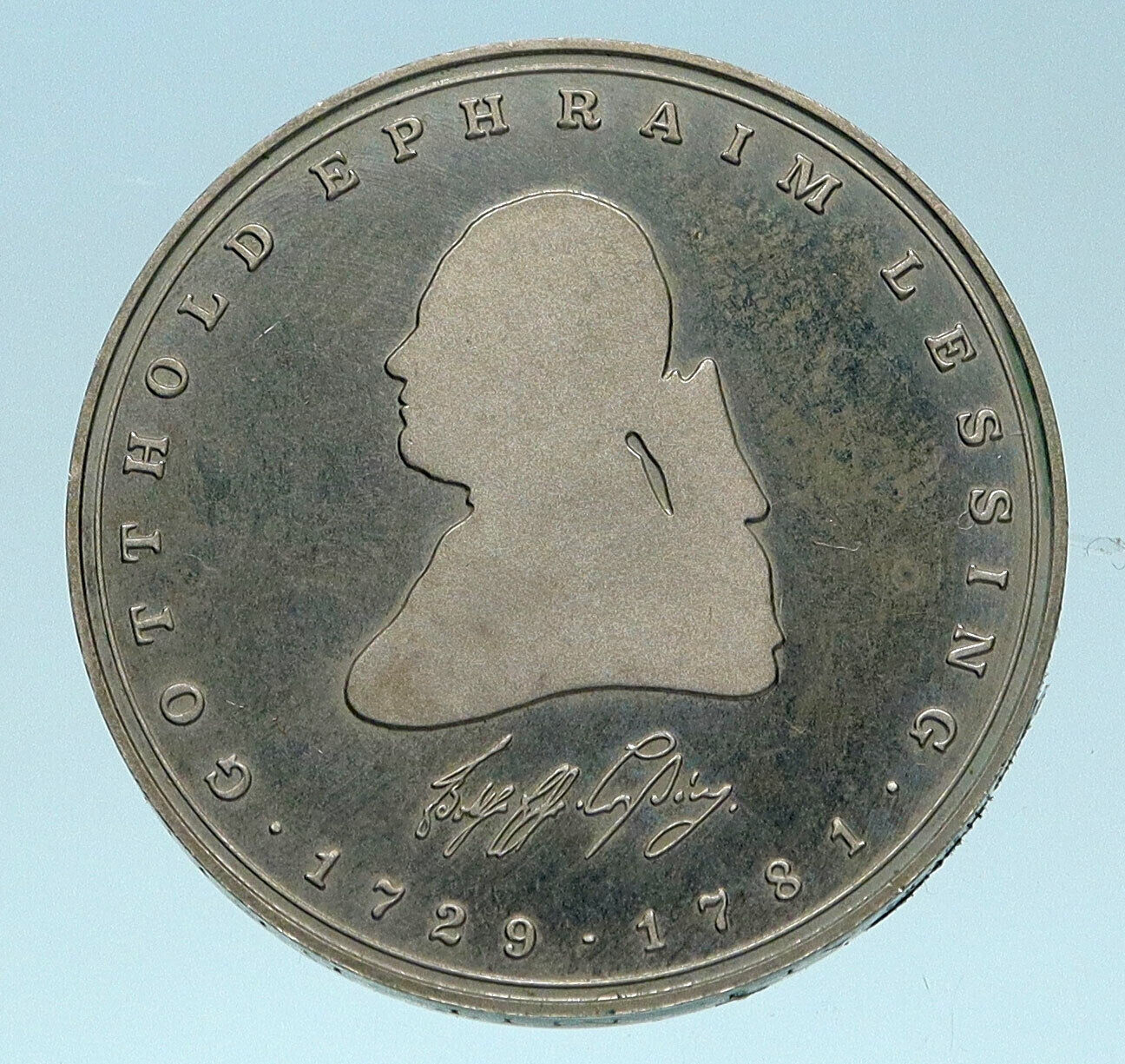 1981 GERMANY Gotthold Ephraim Lessing Genuine Proof 5 Mark German Coin i83271