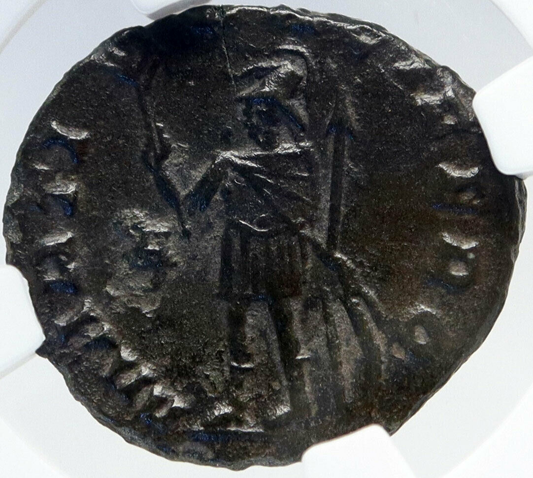 GALLIENUS Authentic Ancient 256AD Rome Genuine Roman Coin MARS NGC i82909