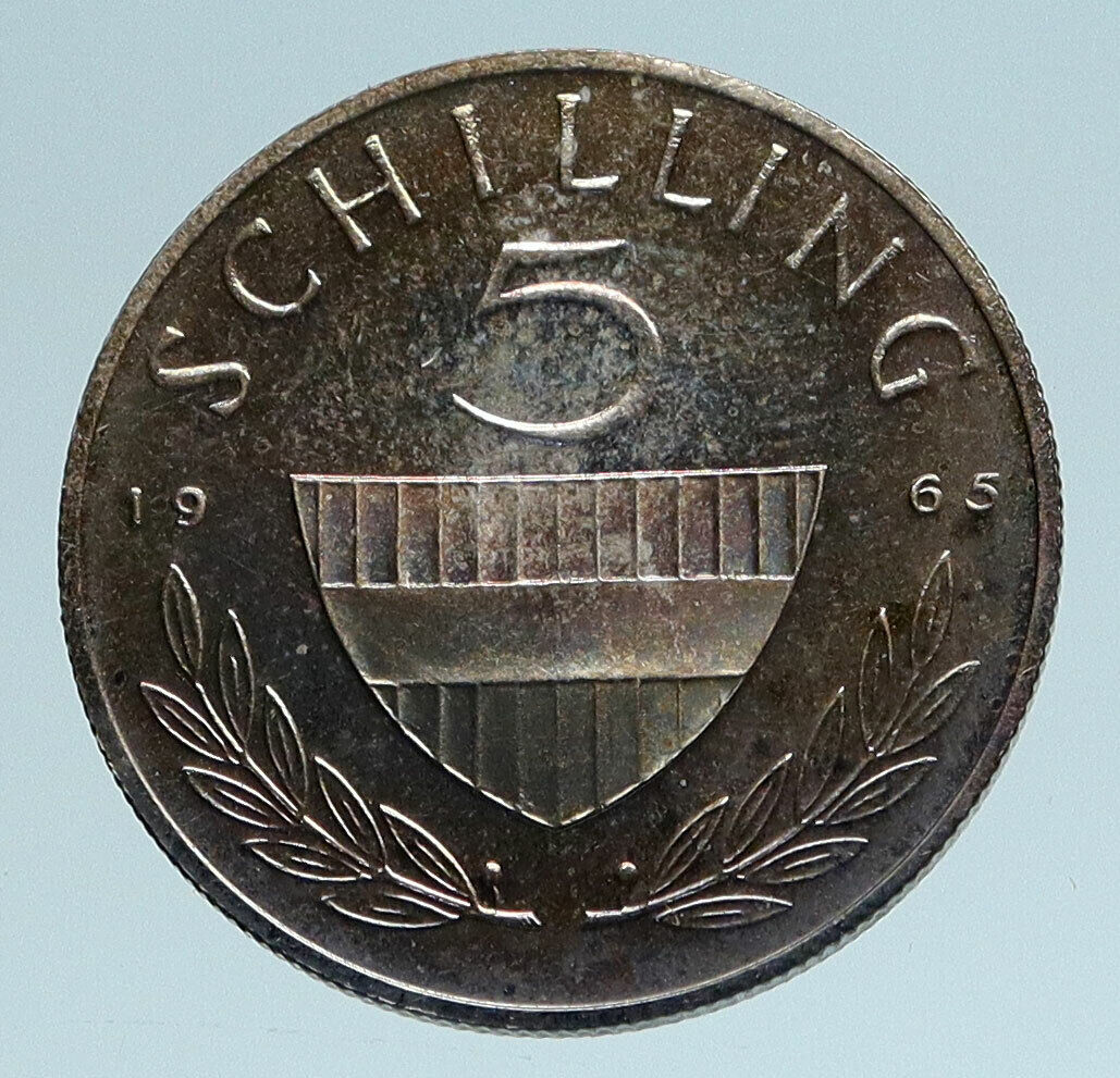 1965 AUSTRIA Spanish HORSE RIDER Proof Silver 5 Shilling Austrian Coin i83322