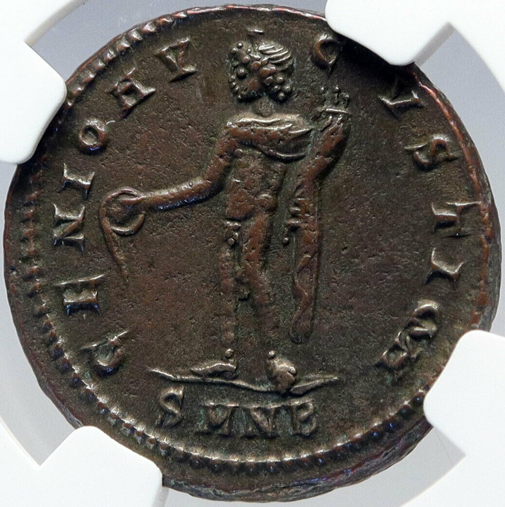 MAXIMINUS II DAIA Authentic Ancient 310AD Follis Roman Coin GENIUS NGC i82915