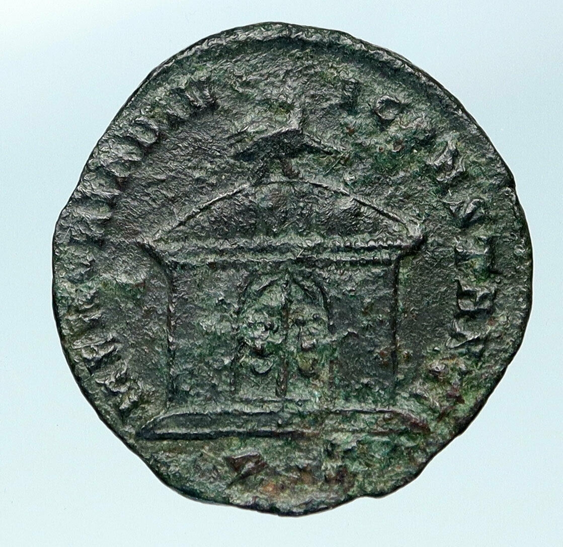 DIVUS CONSTANTIUS I CHLORUS Authentic Ancient 307AD Roman Coin TEMPLE i83721