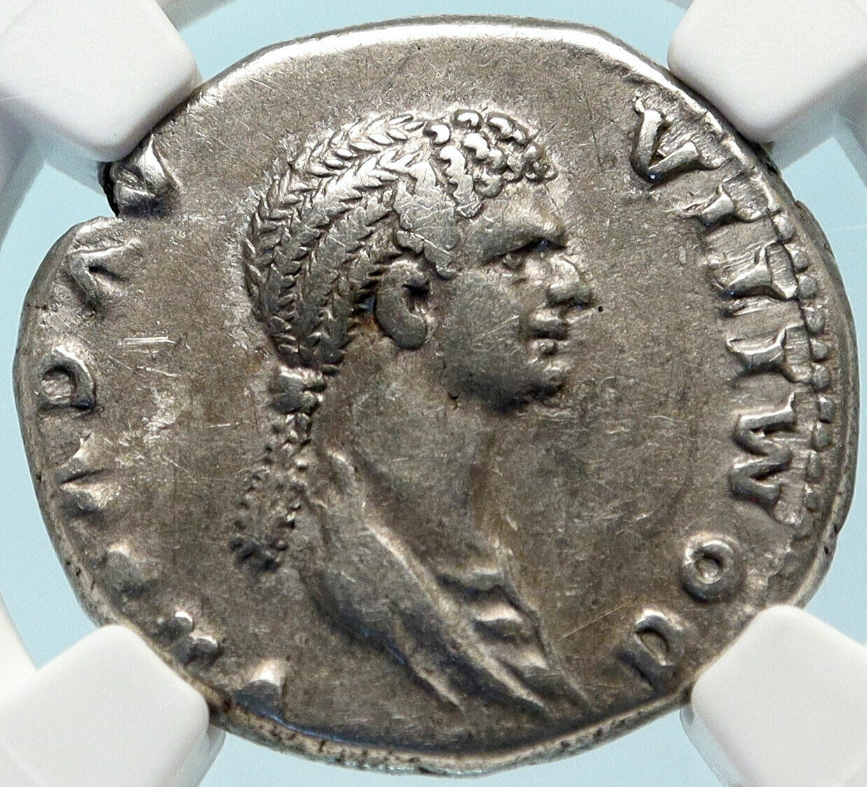 DOMITIA DOMITIAN wife Ancient Cistophric Tetradrachm Roman Coin VENUS NGC i83847