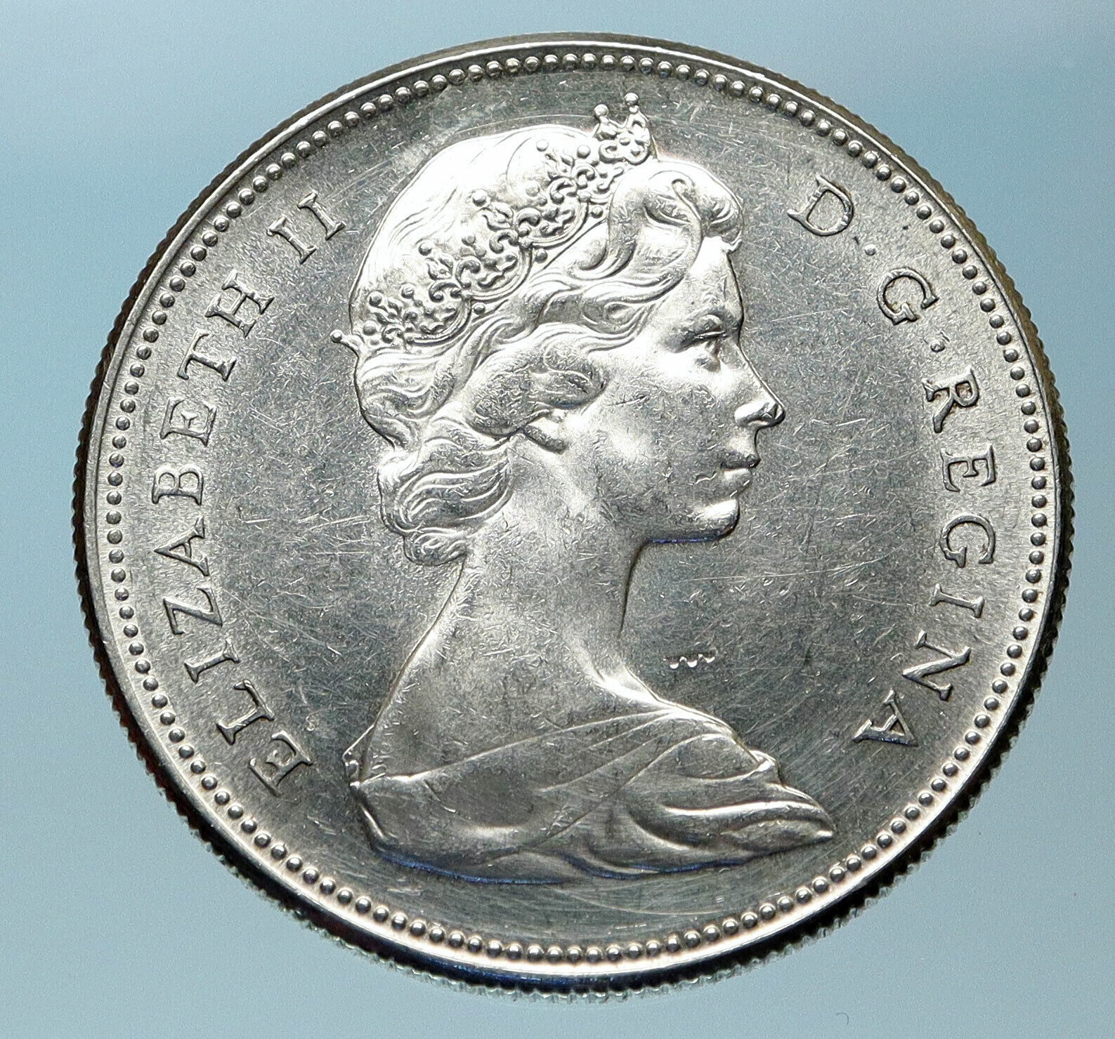 1967 CANADA Confederation Founding OLD Goose Genuine Silver Dollar Coin i83802