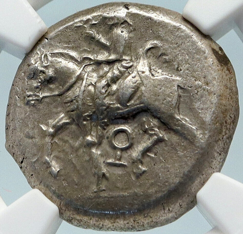 TARSOS in CILICIA Authentic Ancient 420BC Silver Greek Coin w SATRAP NGC i84251