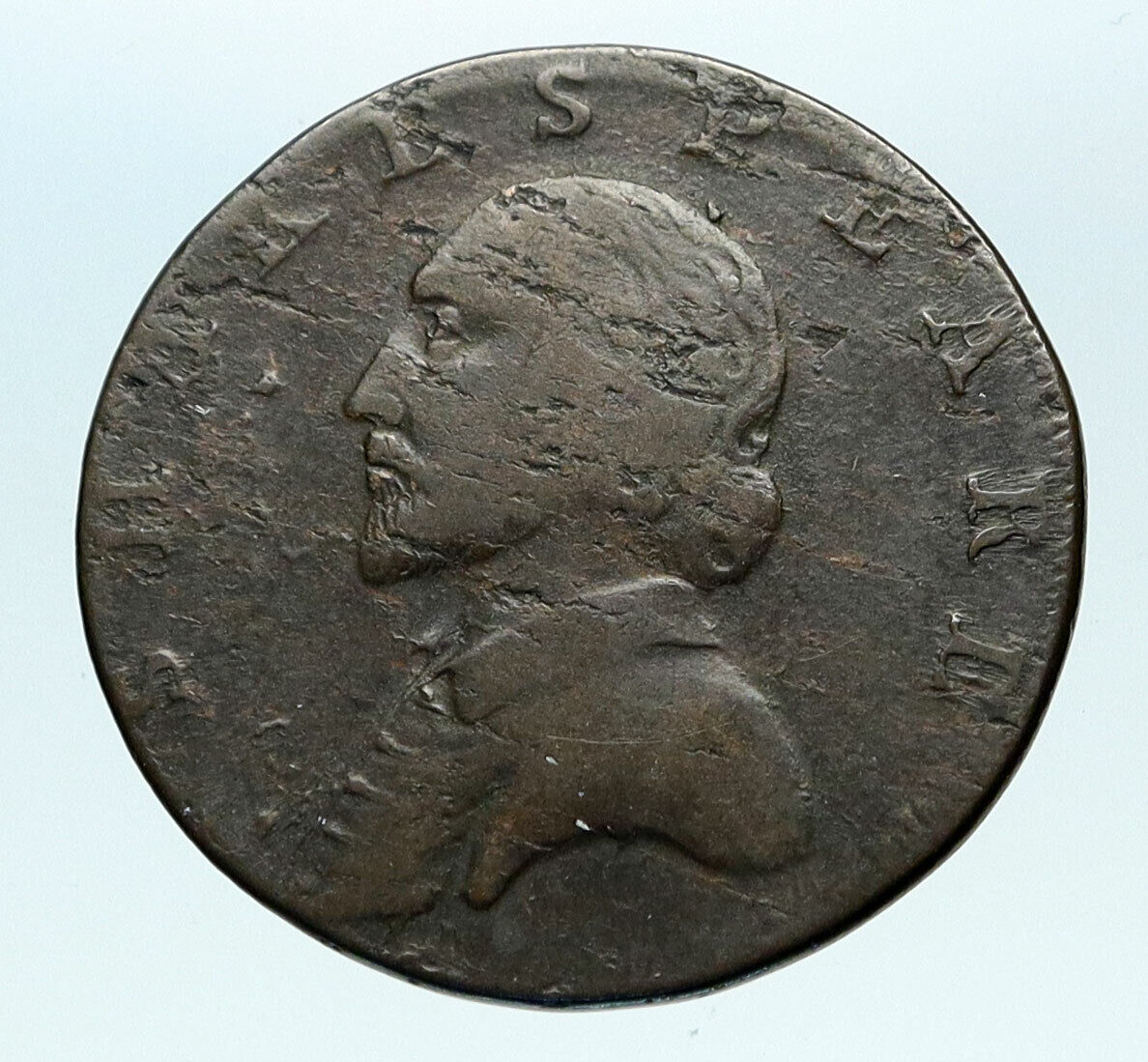 1790 GREAT BRITAIN England CONDER Token of Warwickshire SHAKESPEARE Coin i84193
