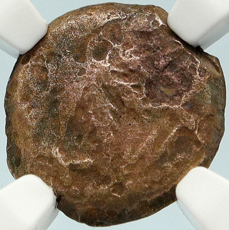 Authentic Ancient JEWISH WAR v ROMANS 68AD Yr3 JERUSALEM Coin AMPHORA NGC i84443