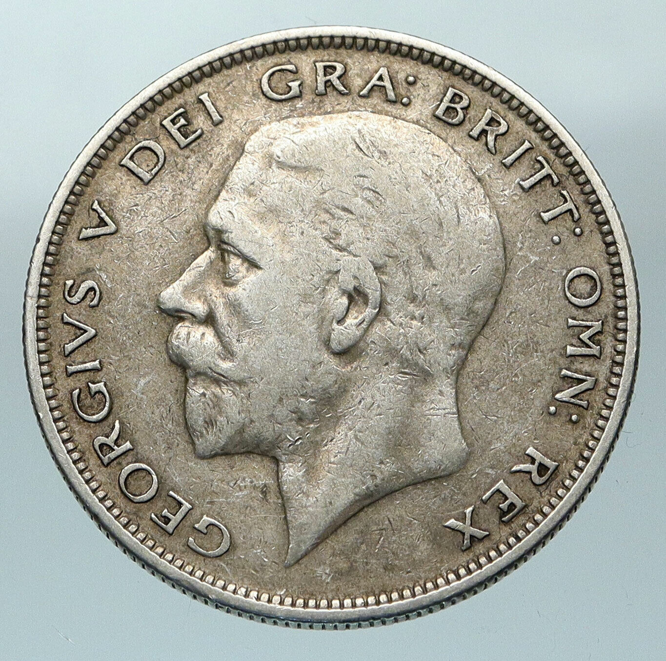 1931 Great Britain United Kingdom UK King GEORGE V Silver Half Crown Coin i84548