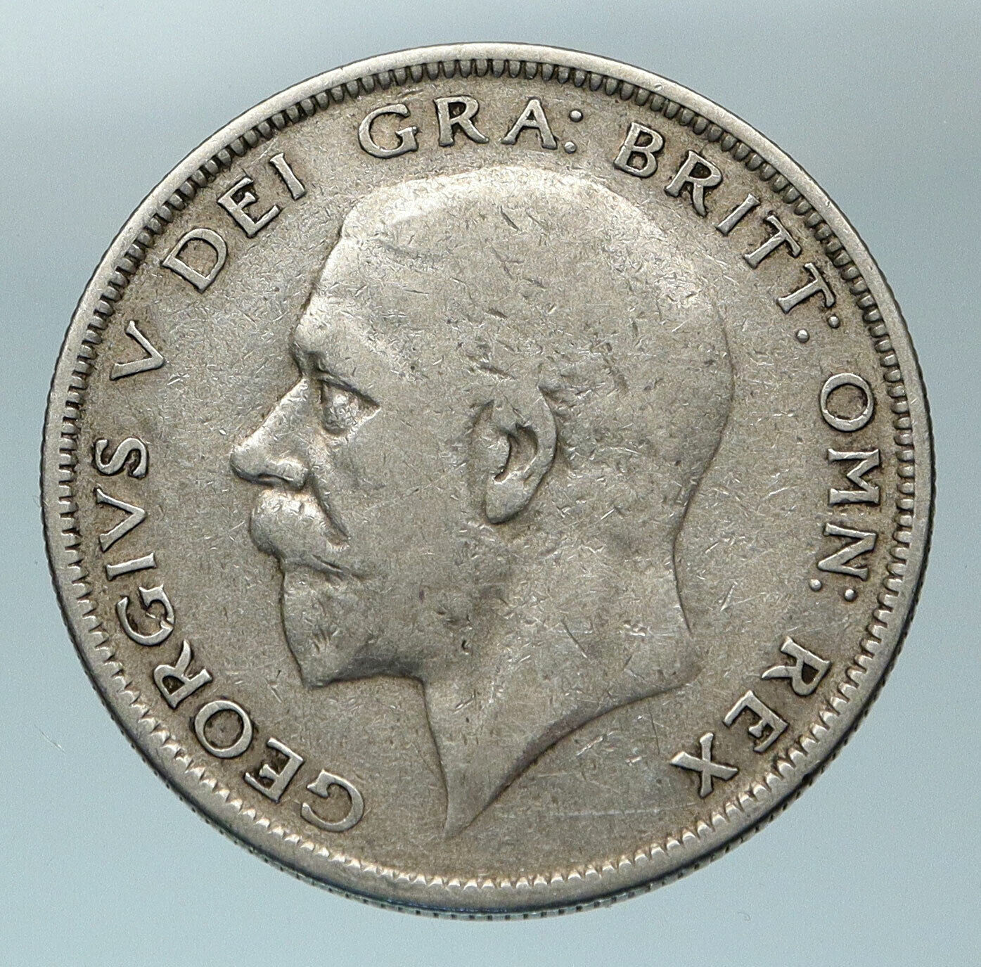 1931 Great Britain United Kingdom UK King GEORGE V Silver Half Crown Coin i84533