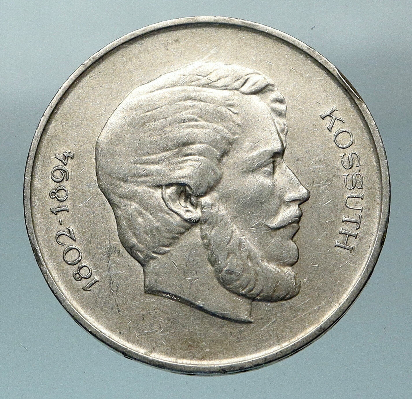 1947 HUNGARY Franz Joseph I & Lajos Kossuth Vintage Silver 5 Forint Coin i84560