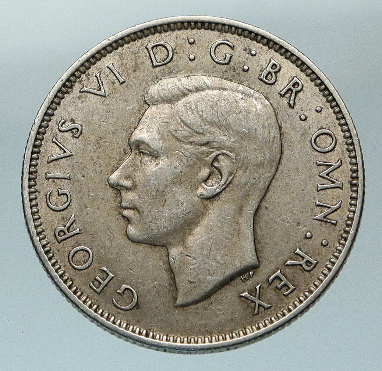 1940 Great Britain United Kingdom King George VI SILVER 2 SHILLING Coin i84565