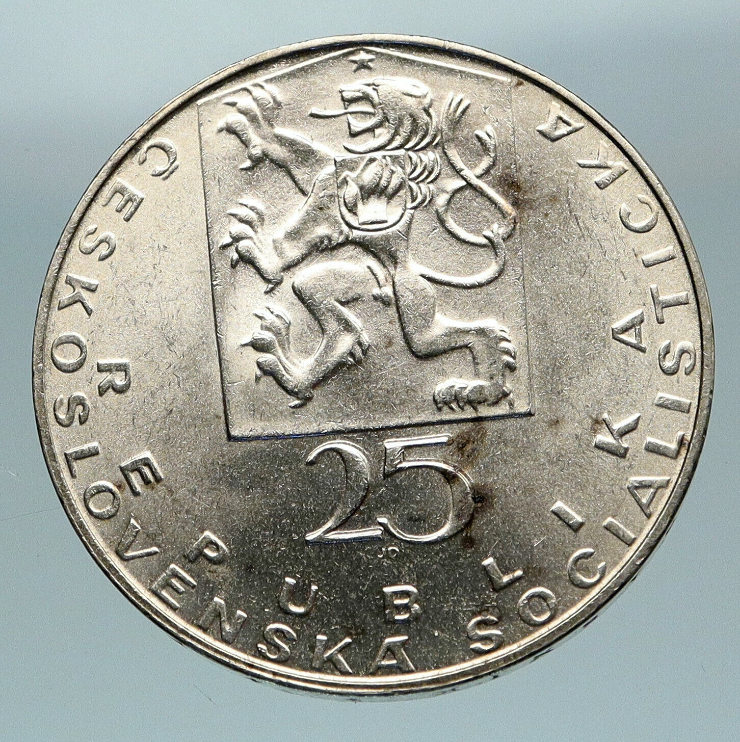 1969 CZECH REPUBLIC Czechoslovakia Physiologist Jan Purkyne 25 Korun Coin i84672