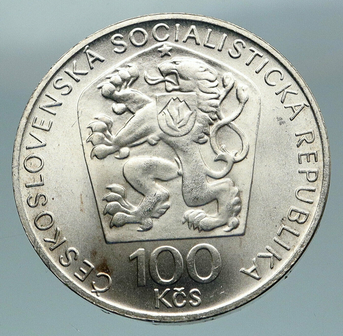 1974 CZECH REPUBLIC Czechoslovakia MUSICIAN BEDRICH SMETANA 100Korun Coin i84669