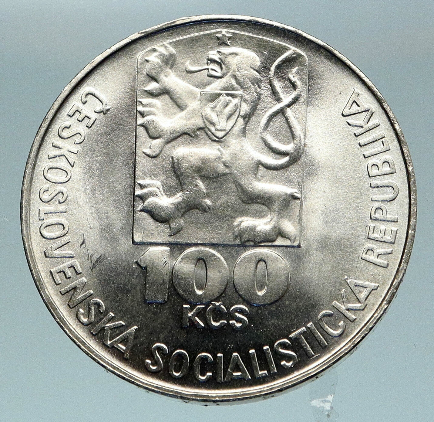 1978 CZECH REPUBLIC Czechoslovakia MARTYR JULIUS FUCIK Old 100 Korun Coin i84674