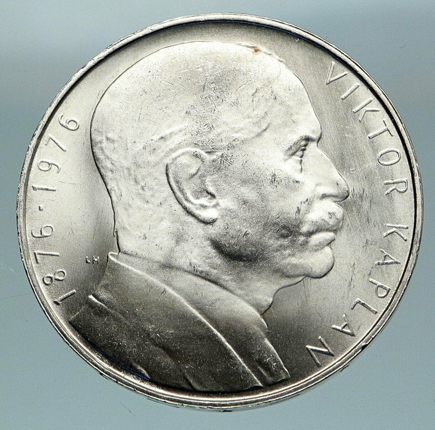 1976 CZECH REPUBLIC Czechoslovakia VIKTOR KAPLAN Engineer 100 Korun Coin i84678