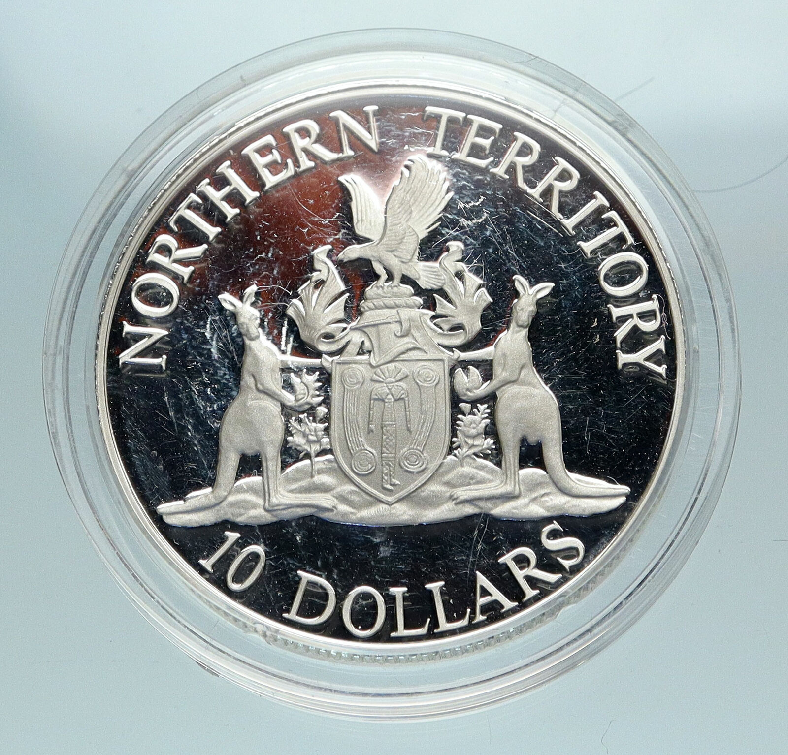 1992 AUSTRALIA Northern State UK Queen Elizabeth II Proof Silver $10 Coin i84710