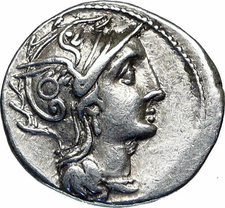 Roman Republic 110BC Silver Roman Coin VICTORY OVER ISTRIANS LIGURIANS i85177