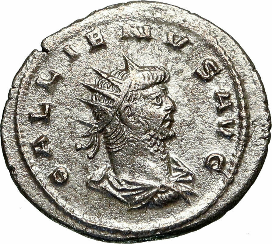 GALLIENUS Authentic Ancient 263AD Antioch Genuine Roman Coin AEQUITAS i84919