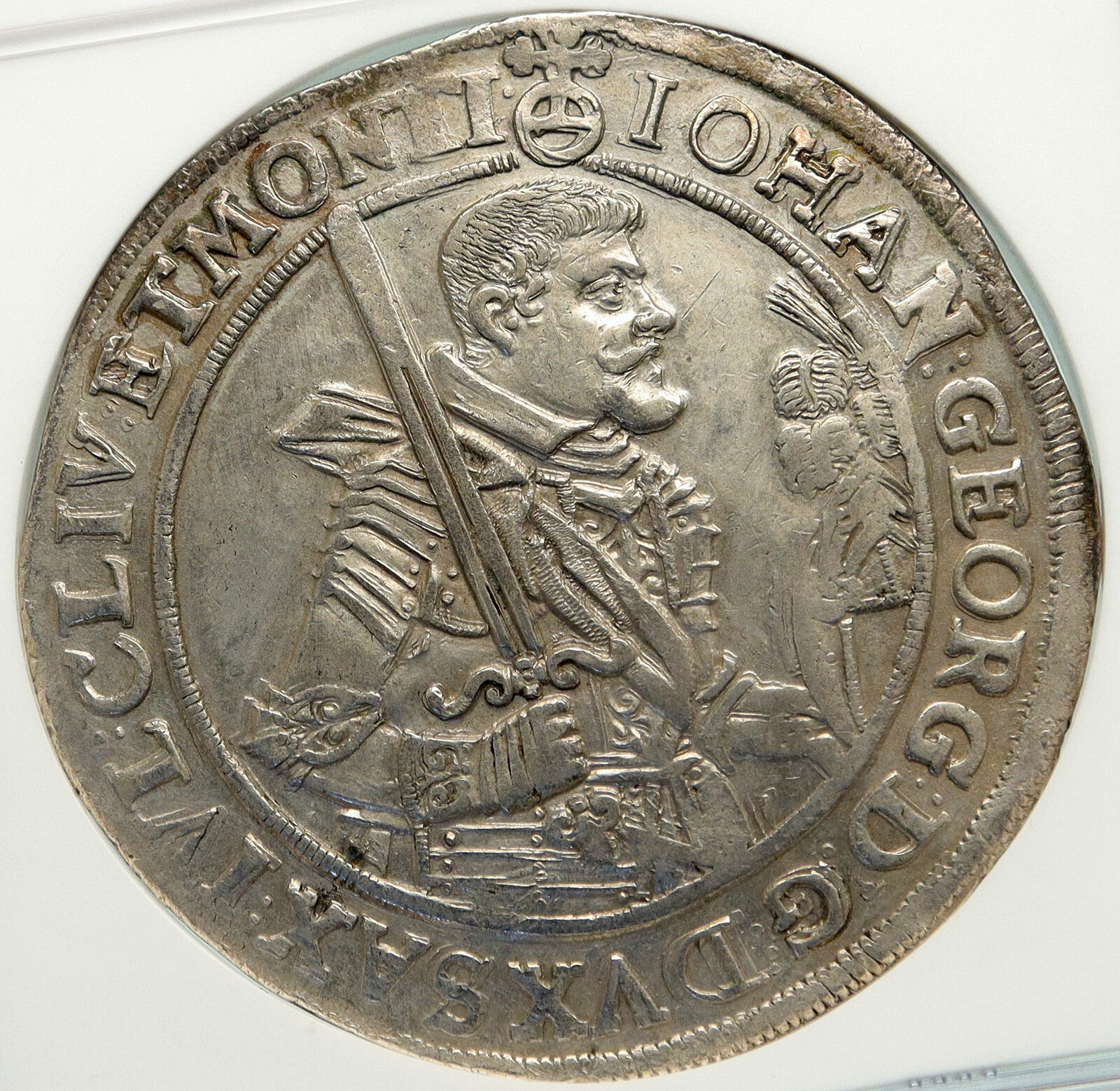 1626 HI GERMANY German States SAXONY John George I Silver Taler Coin NGC i85154