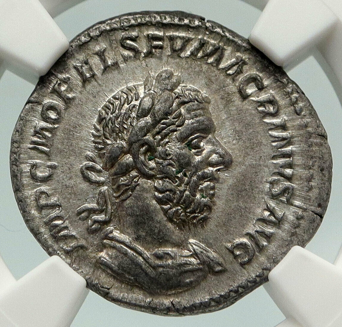 MACRINUS Authentic Ancient 217AD Genuine Rome Silver Roman Coin JUPITER i84970