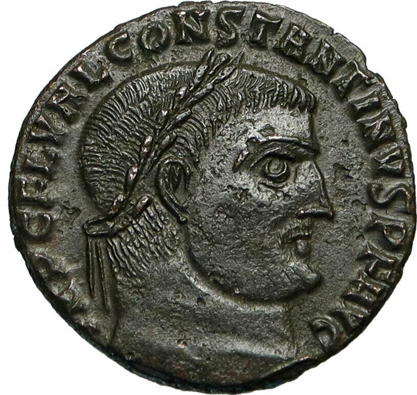 CONSTANTINE I the GREAT Authentic Ancient 315AD Roman Coin JUPITER ZEUS i84511