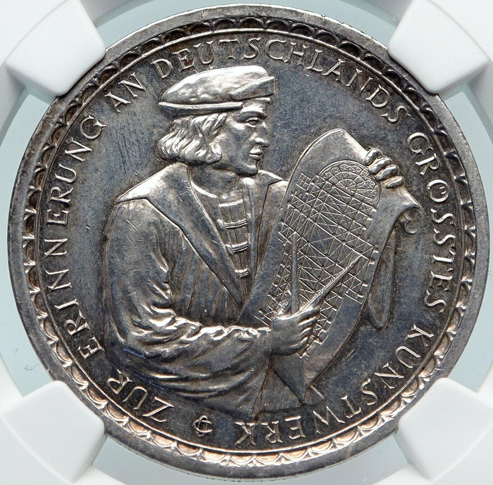 1928 Germany Weimar Republic COLOGNE CATHEDRAL German Silver Medal NGC i85322