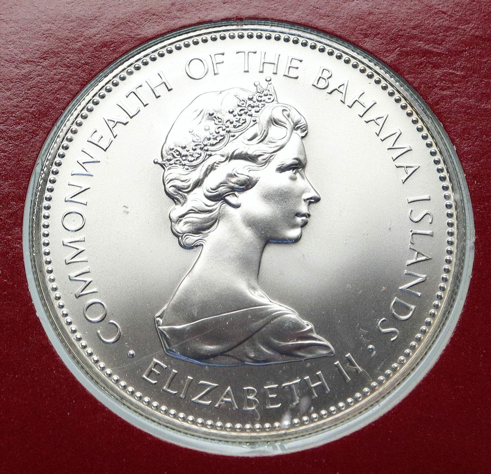 1973 BAHAMAS Queen Elizabeth II FLAMINGO Specimen MT Proof Silver $2 Coin i85864