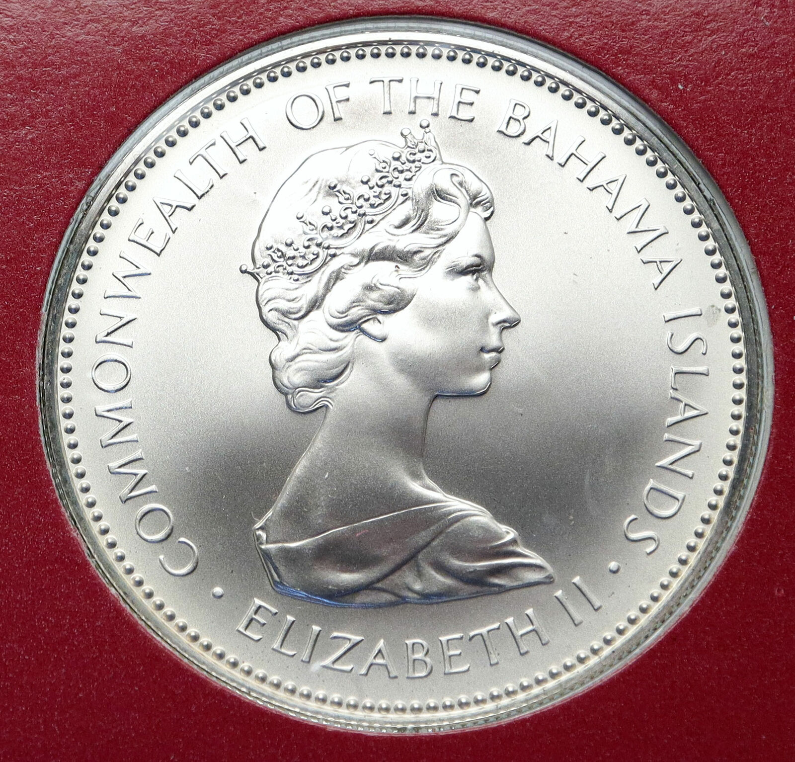 1973 BAHAMAS Queen Elizabeth II FLAMINGO Specimen MT Proof Silver $2 Coin i85865