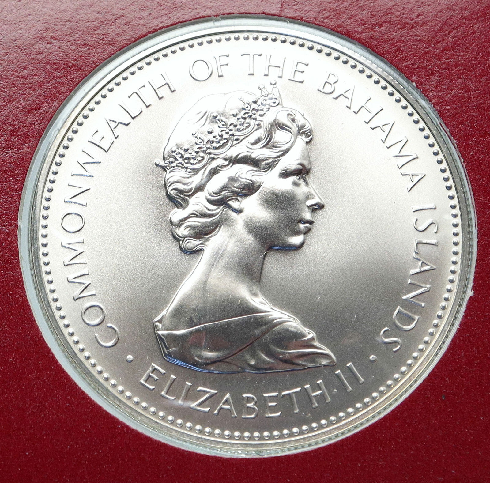 1973 BAHAMAS Queen Elizabeth II FLAMINGO Specimen MT Proof Silver $2 Coin i85866