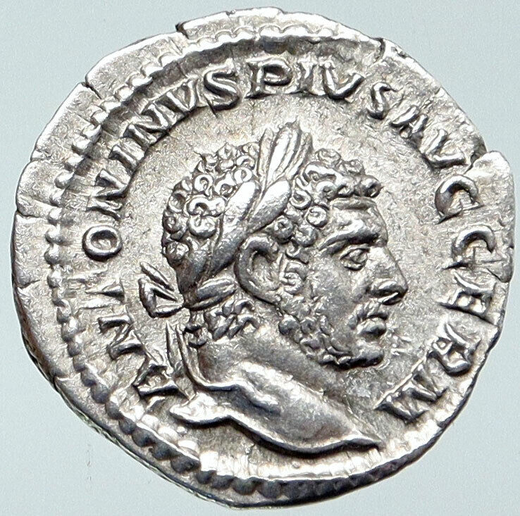 CARACALLA Authentic Ancient 213AD Silver Roman Rome Coin VENUS VICTORY i85692