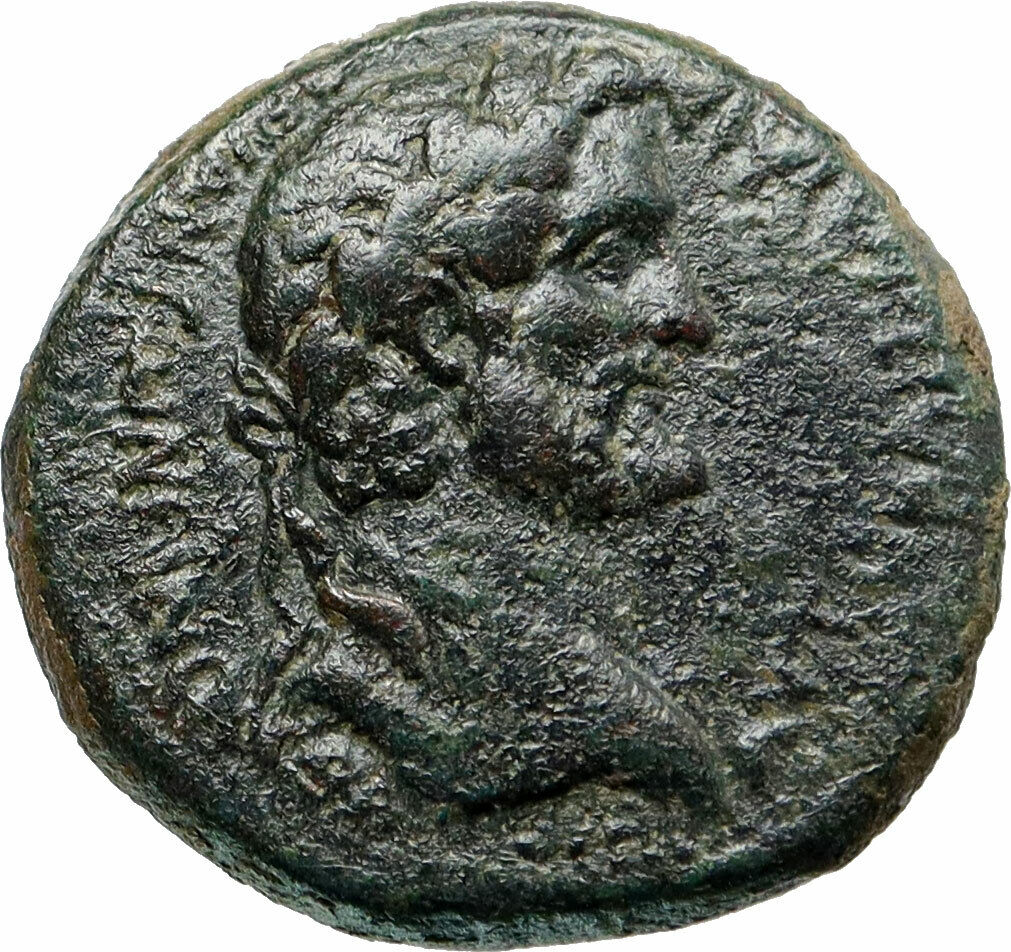 ANTONINUS PIUS Authentic Ancient LAODICEA ad MARE Roman Coin TYCHE i85702